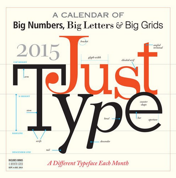 Typography Calendar