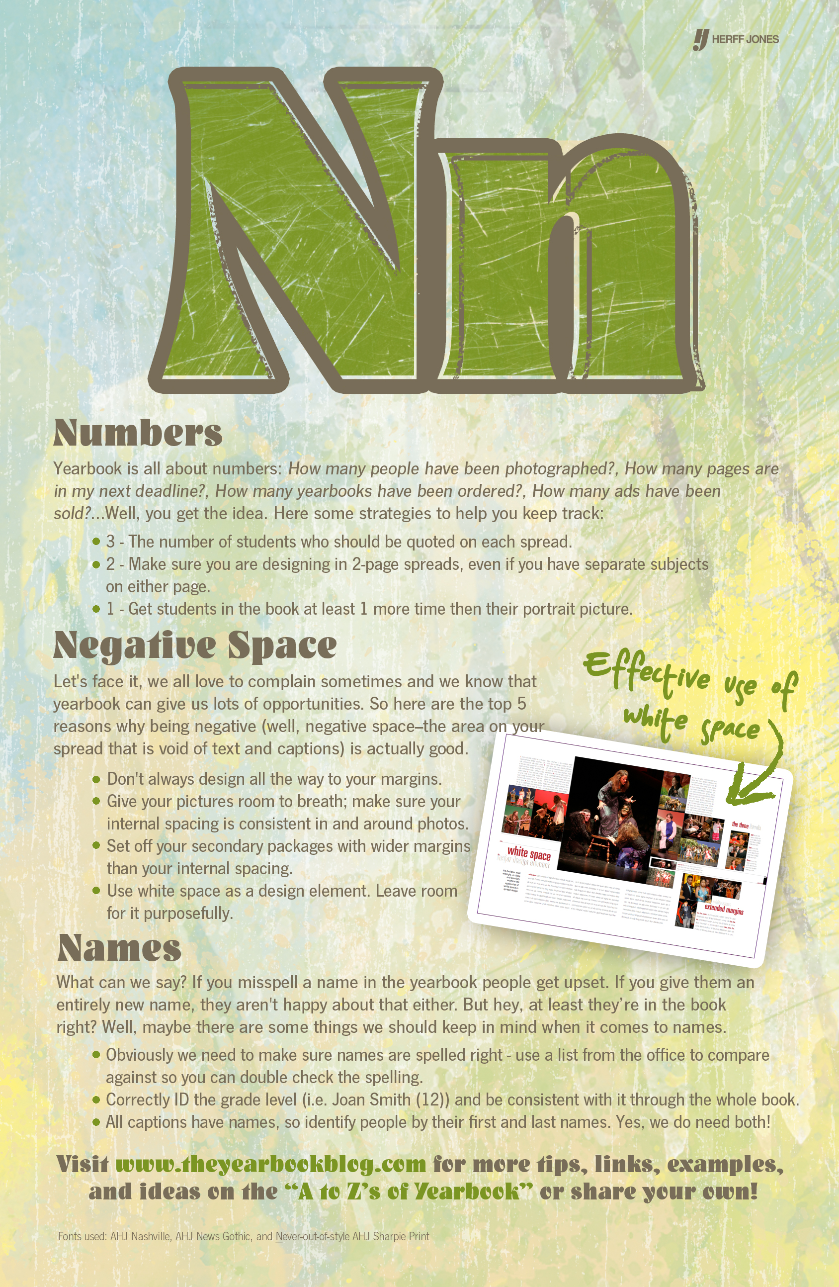 Yearbook Formula Example “N is for Numbers” – The 3-2-1 Yearbook Formula – The Yearbook Ladies